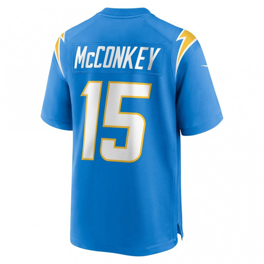 Ladd McConkey Los Angeles Chargers Nike Youth Game Jersey - Powder Blue-GridironStore
